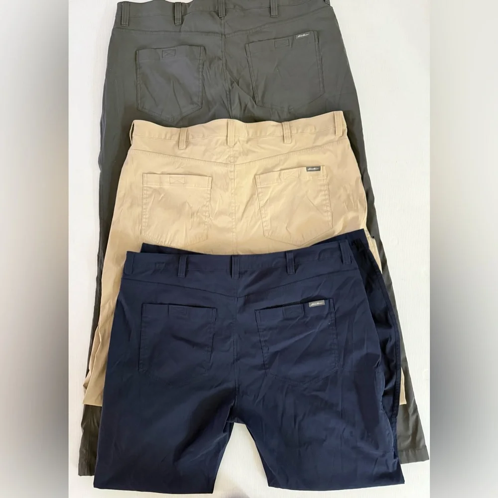 Eddie Bauer Lot Pants‎ Mens 40x32 Tech Nylon Stretch Hiking Trail Outdoor Pants